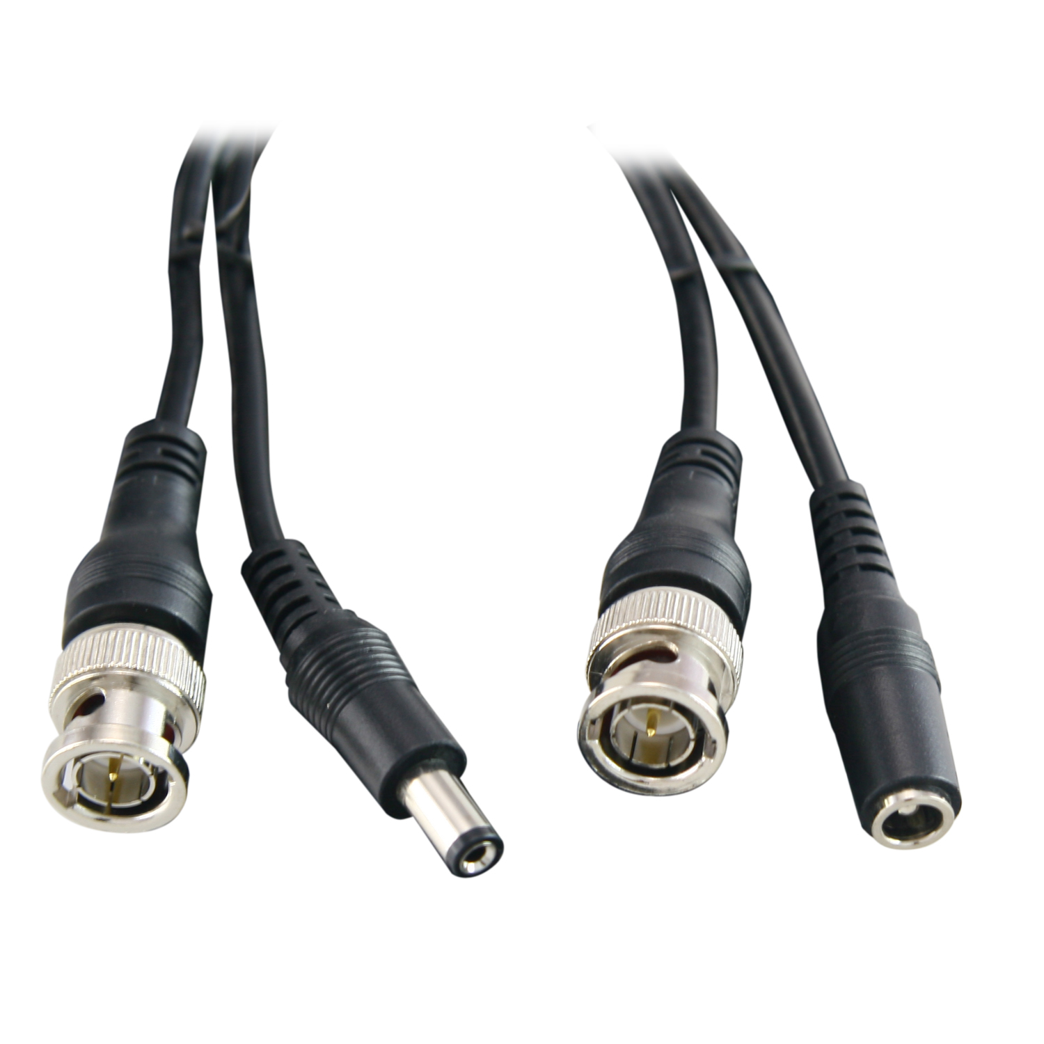 Câble coaxial combiné - RG59 + DC - vidéo /Alimentation - Connecteur BNC (mâle à mâle) et DC (mâle à femelle) - 30 m