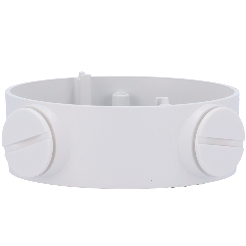 Boite de connexions - Pour caméras compactes - Convient pour une utilisation en extérieur - Installation dans un plafond ou un mur - Couleur blanche - Passage de câble