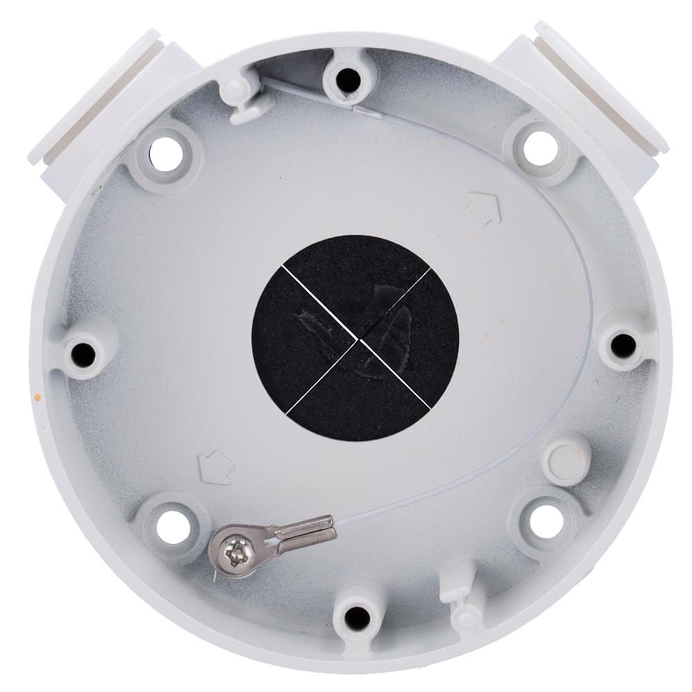 Boite de connexions - Pour caméras compactes - Convient pour une utilisation en extérieur - Installation dans un plafond ou un mur - Couleur blanche - Passage de câble