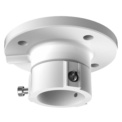 Support plafond - Pour caméras dôme - Adapté pour une utilisation extérieure - Couleur blanche - Compatible avec Hiwatch Hikvision - Passage de câble