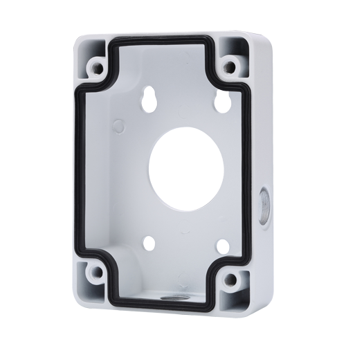 Boite de connexions - Pour dômes motorisées - Convient pour une utilisation en extérieur - Installation murale - Couleur blanche - Passage de câble