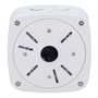 Boite de connexions - Pour caméras compactes ou dômes - Convient pour une utilisation en extérieur - Installation dans un plafond ou un mur - Couleur blanche - Passe câbles / Multiples orifices